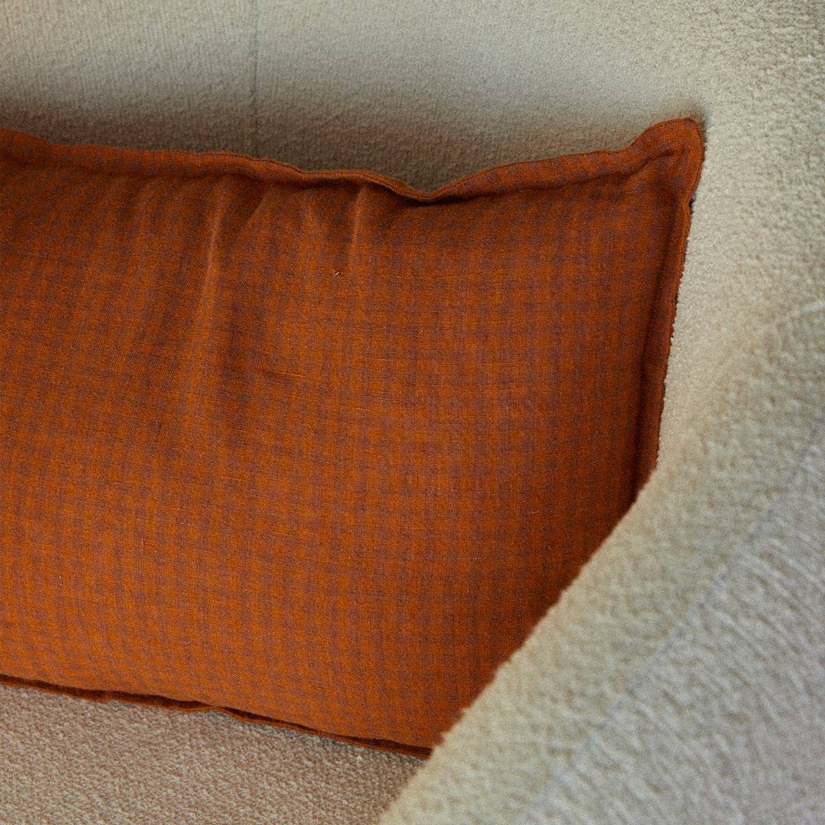 Gabrielle Paris - Wholesale Throw/Decorative Pillow - Taormina Vichy linen cushion cover3