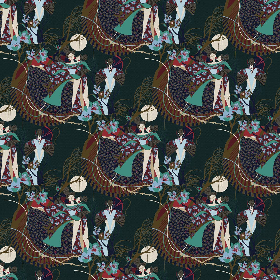 Cilé – Engroshandel Tapetrulle – Kinesisk tapet med traditionelle motiver4