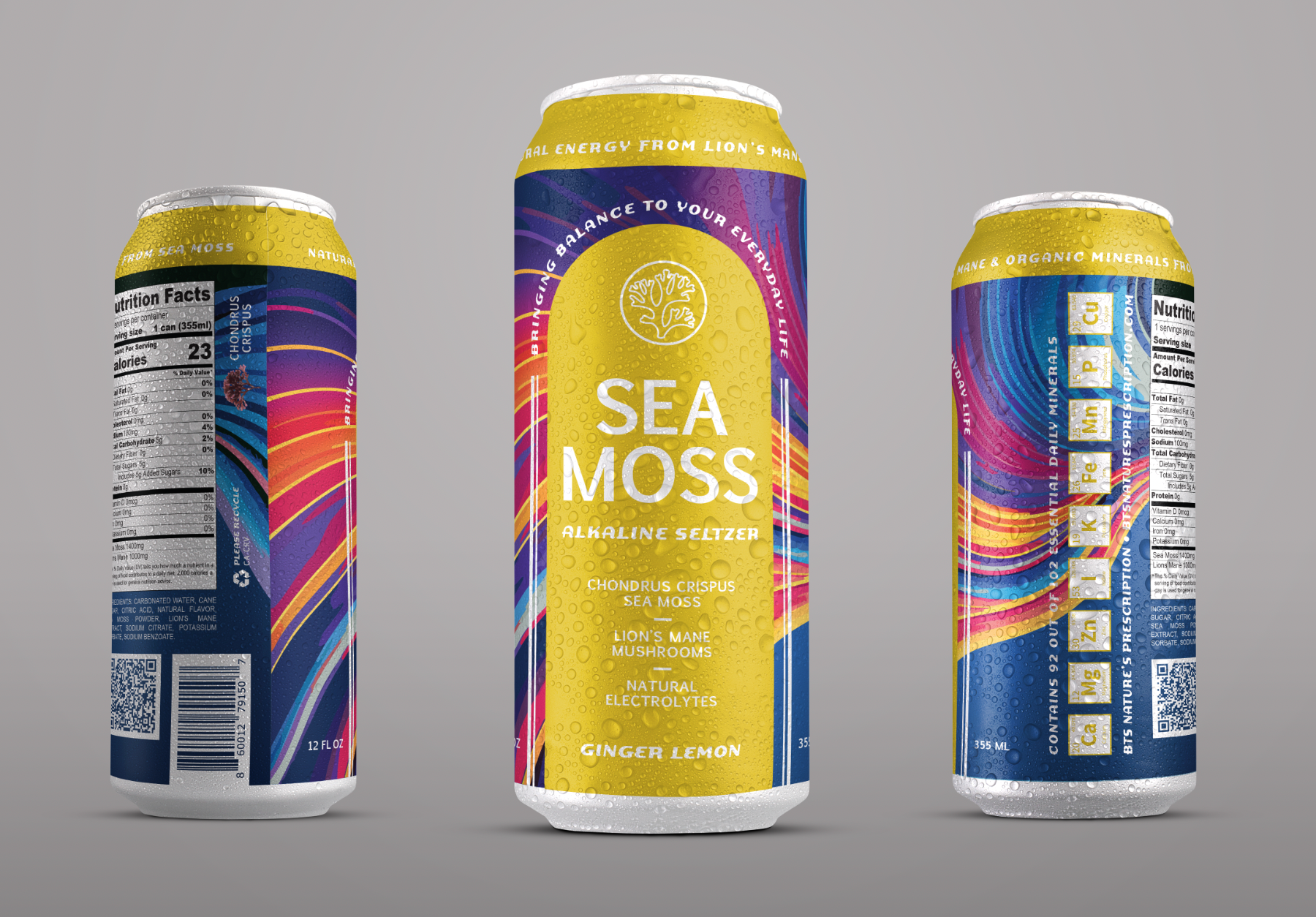 Sea Moss Seltzer - Wholesale Sparkling Water - Sea Moss Seltzer Ginger Lemon1