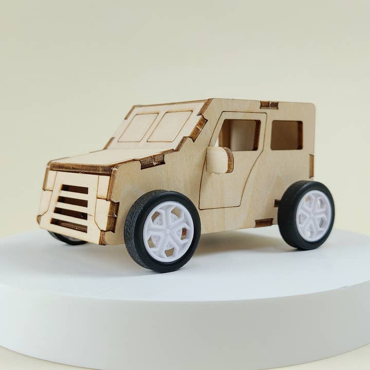 Kitsville - Wholesale Toy Car/Truck - Kids - Pull String Car DIY Kit, Educational STEM Toy for Kids0