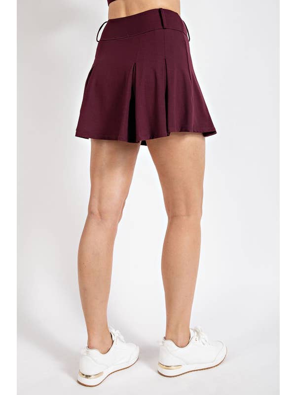 Sunday Morning - Wholesale Skort – Women's - S157037 Butter Soft Pleat Golf Skort2