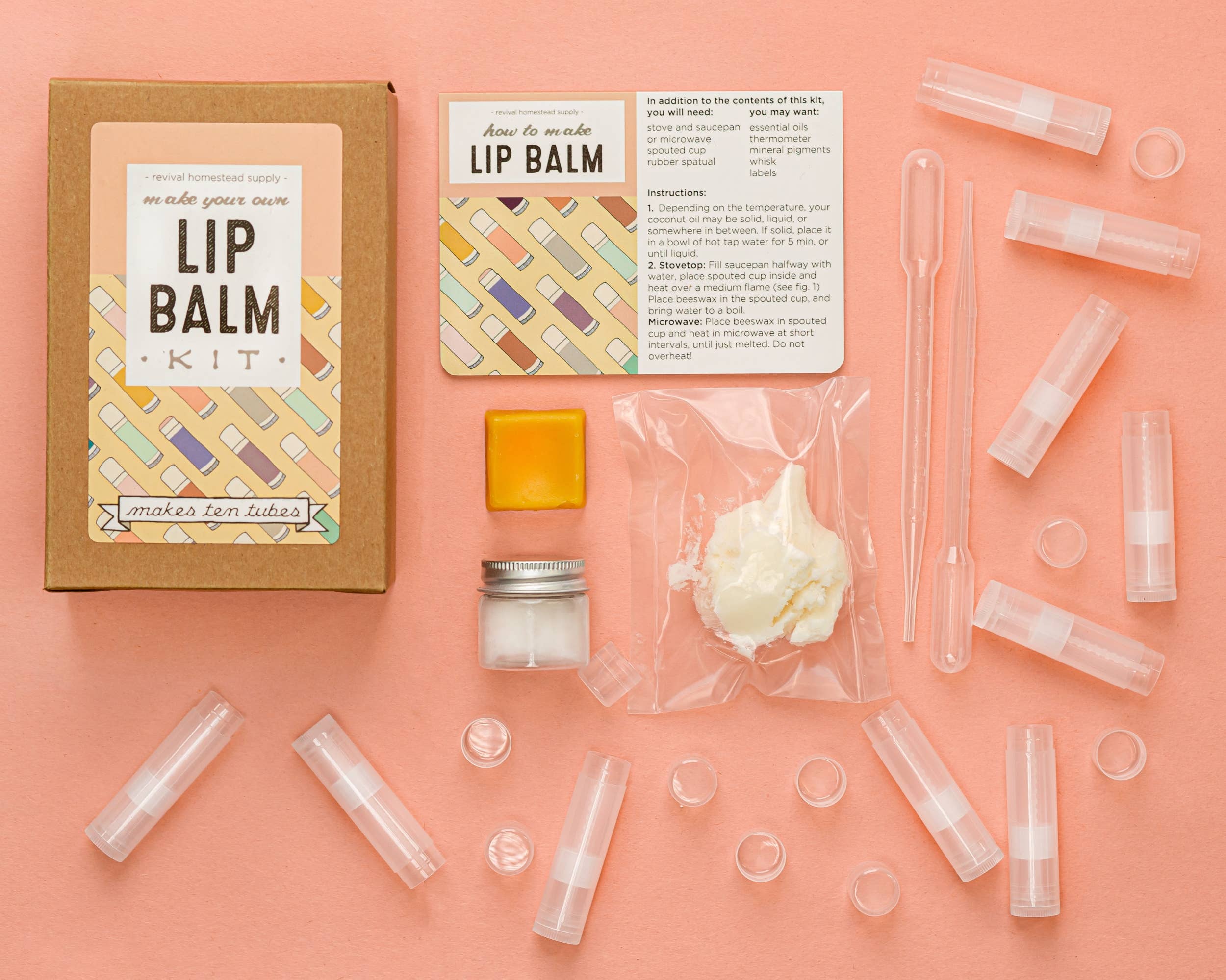 Revival Homestead Supply - Wholesale DIY Craft Kit - Lip Balm Kit, Make Your Own, DIY2