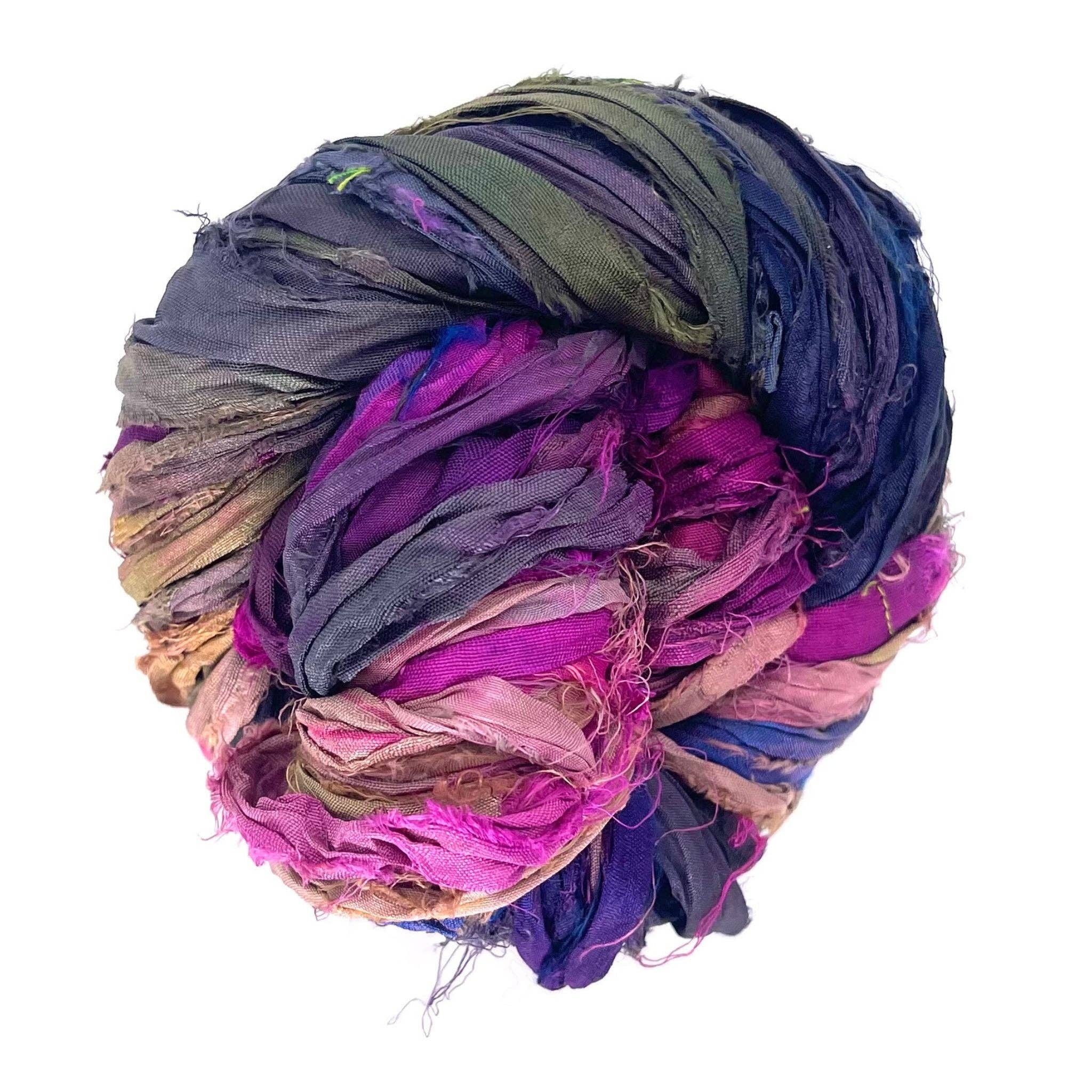 Darn Good Yarn - Wholesale Yarn - Small Batch Sari Ribbon9