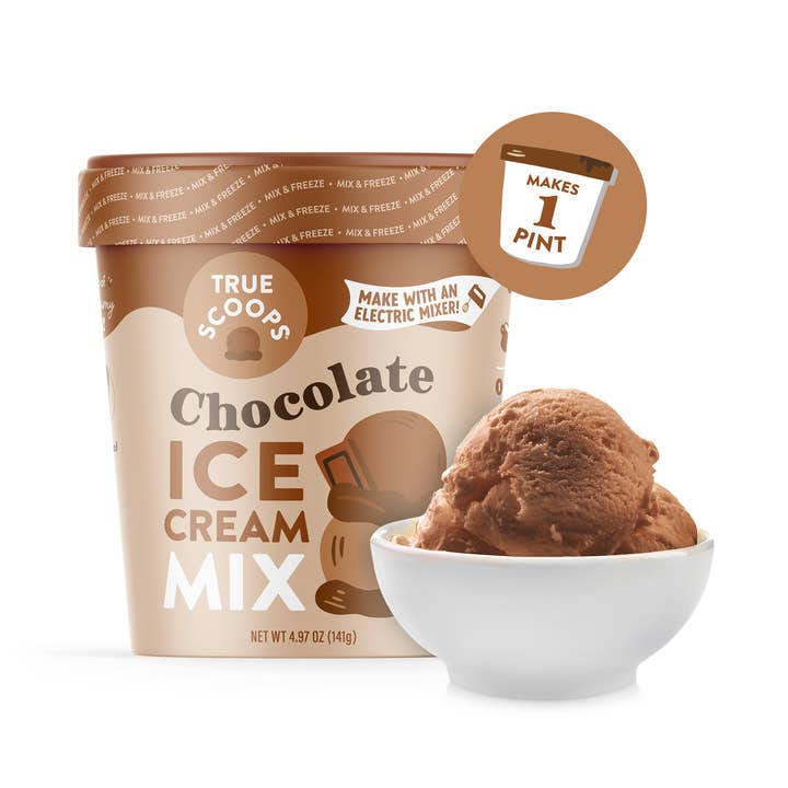 True Scoops Chocolate Ice Cream Mix (Min 6 units) for wholesale by True Scoops