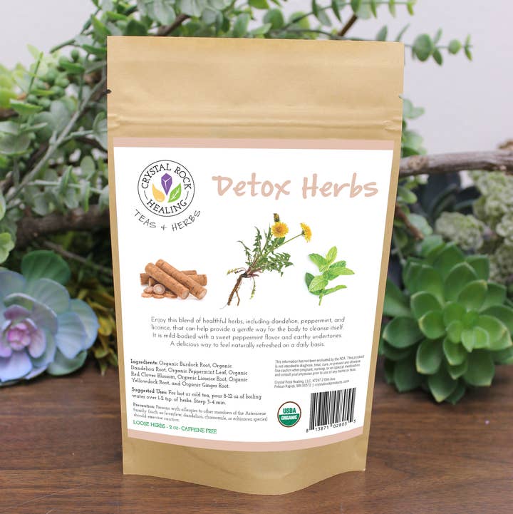 Crystal Rock Healing, LLC - Wholesale Loose Tea - Detox Loose Herbs 2oz Organic0