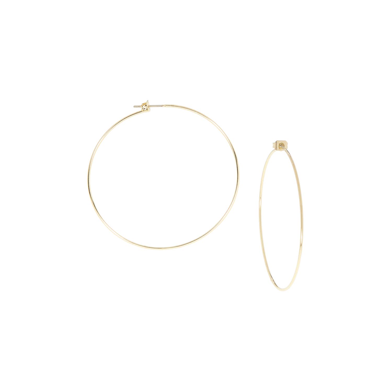gold plated small thin hoop for wholesale on Faire0