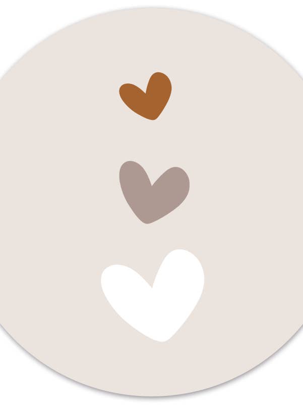 Muurcirkel kids hartjes por atacado de Label2X B.V.