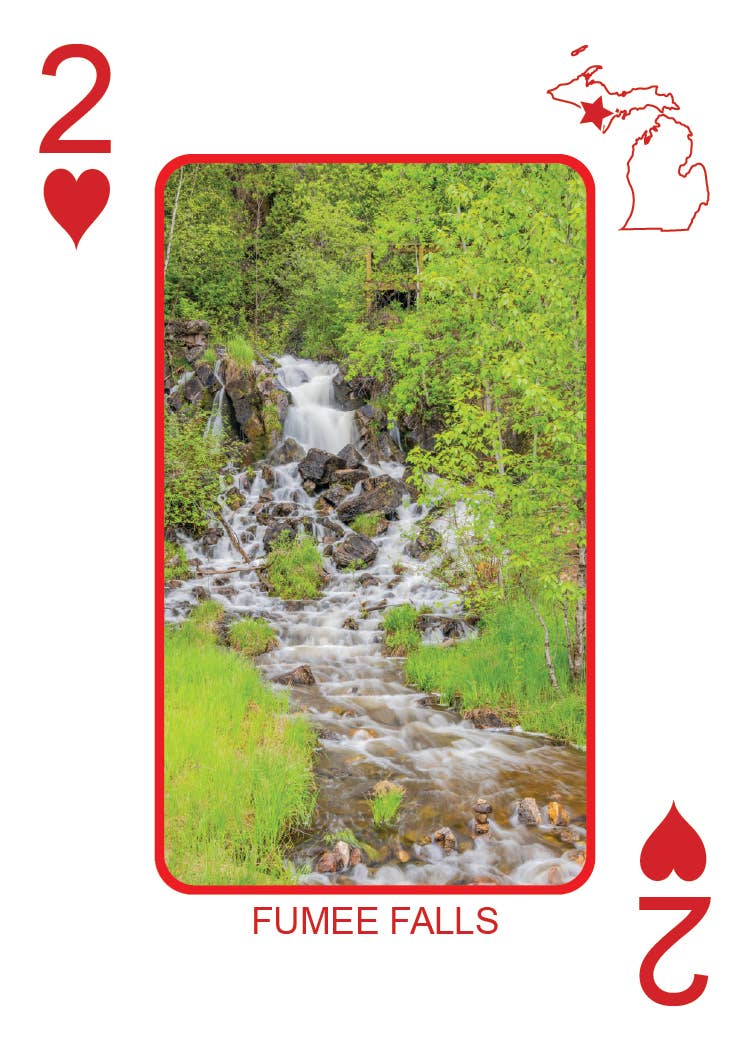 Phil Stagg Photography - Wholesale Playing Cards - WATERFALLS OF MICHIGAN - Playing Cards - Euchre Friendly29