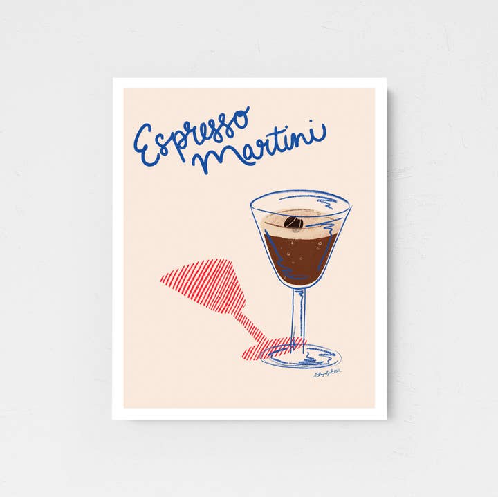 Art & Design by Shayna Sell - Wholesale Art Print - Espresso Martini Art Print0