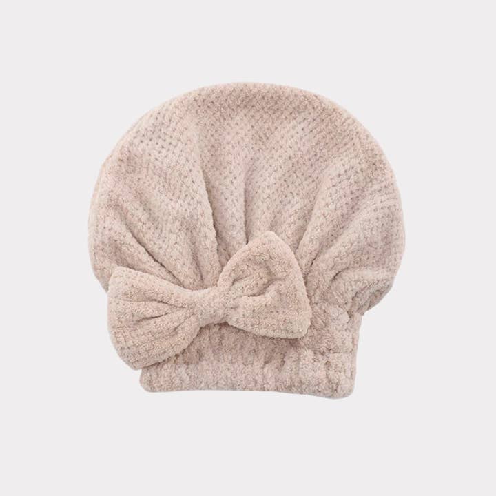 DrifWoo - Wholesale Hair Towel/Wrap - Plush Bow Knot Quick-Dry Hair Towel Wrap – 3 Colors1