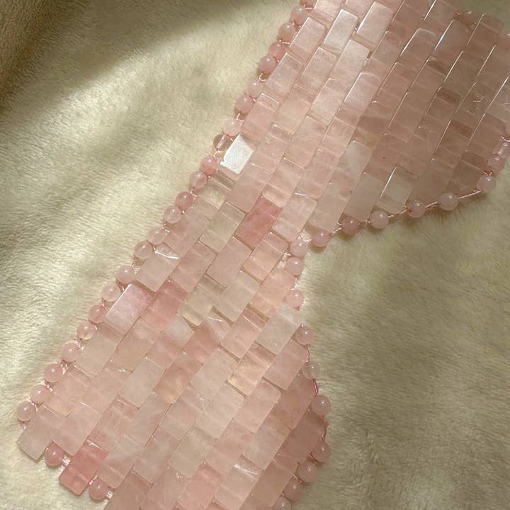 Rose Quartz Eye Mask for wholesale by Luxe Cosmeceuticals