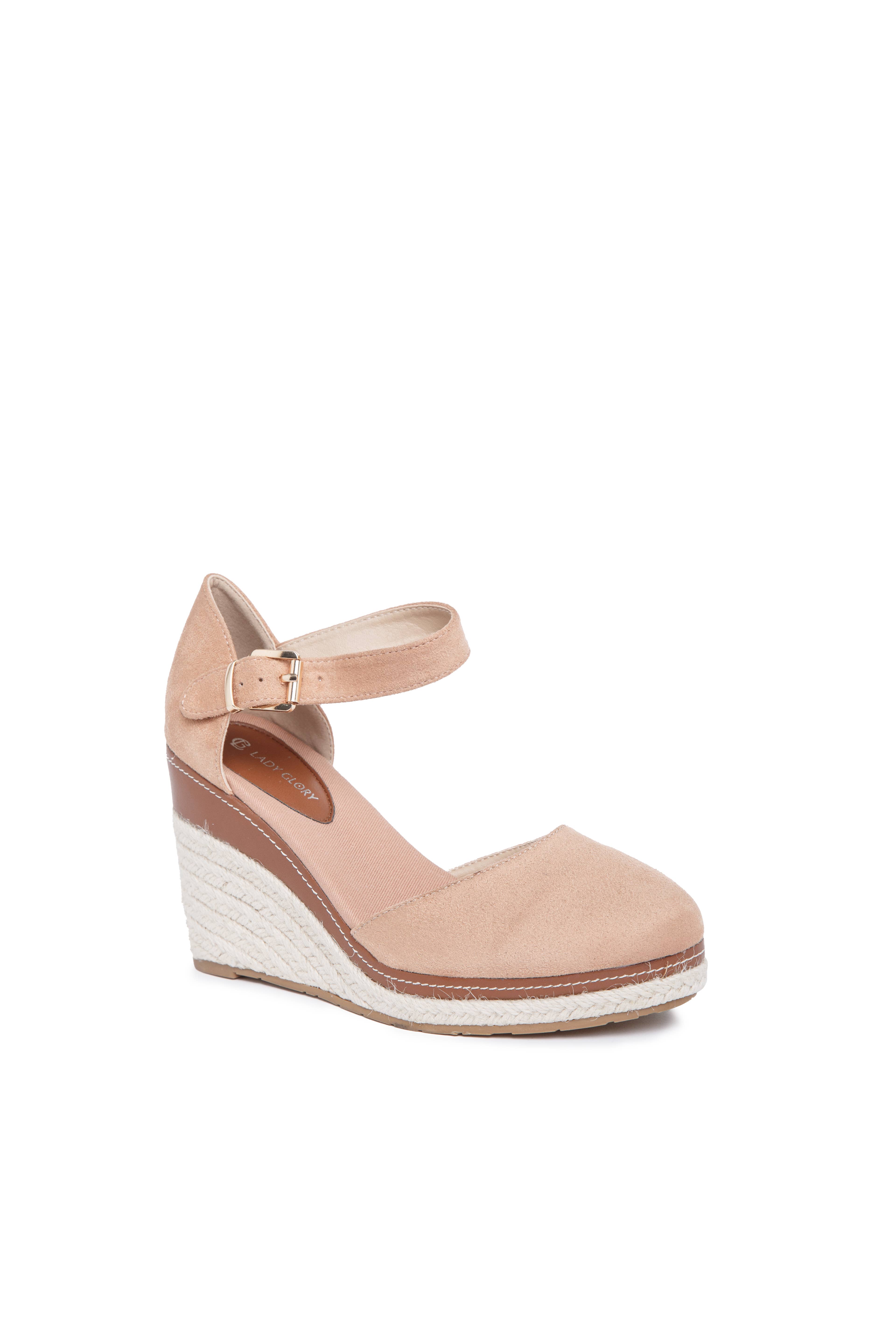 LADY GLORY - Wholesale Wedges - Women's - Wedge espadrille sandals in suede5