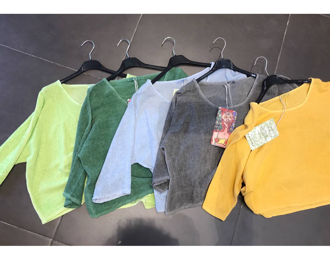 la maison des fibres naturelles – wholesale T-shirt – women's – TOP 3791 90% COTTON 10% LINEN30