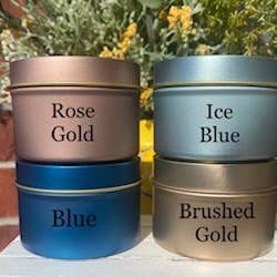 4oz vegan sojawaskaarsen met houten lonten in diverse kleuren, groothandel voor wholesale door Thy Will Bee Done Apiary