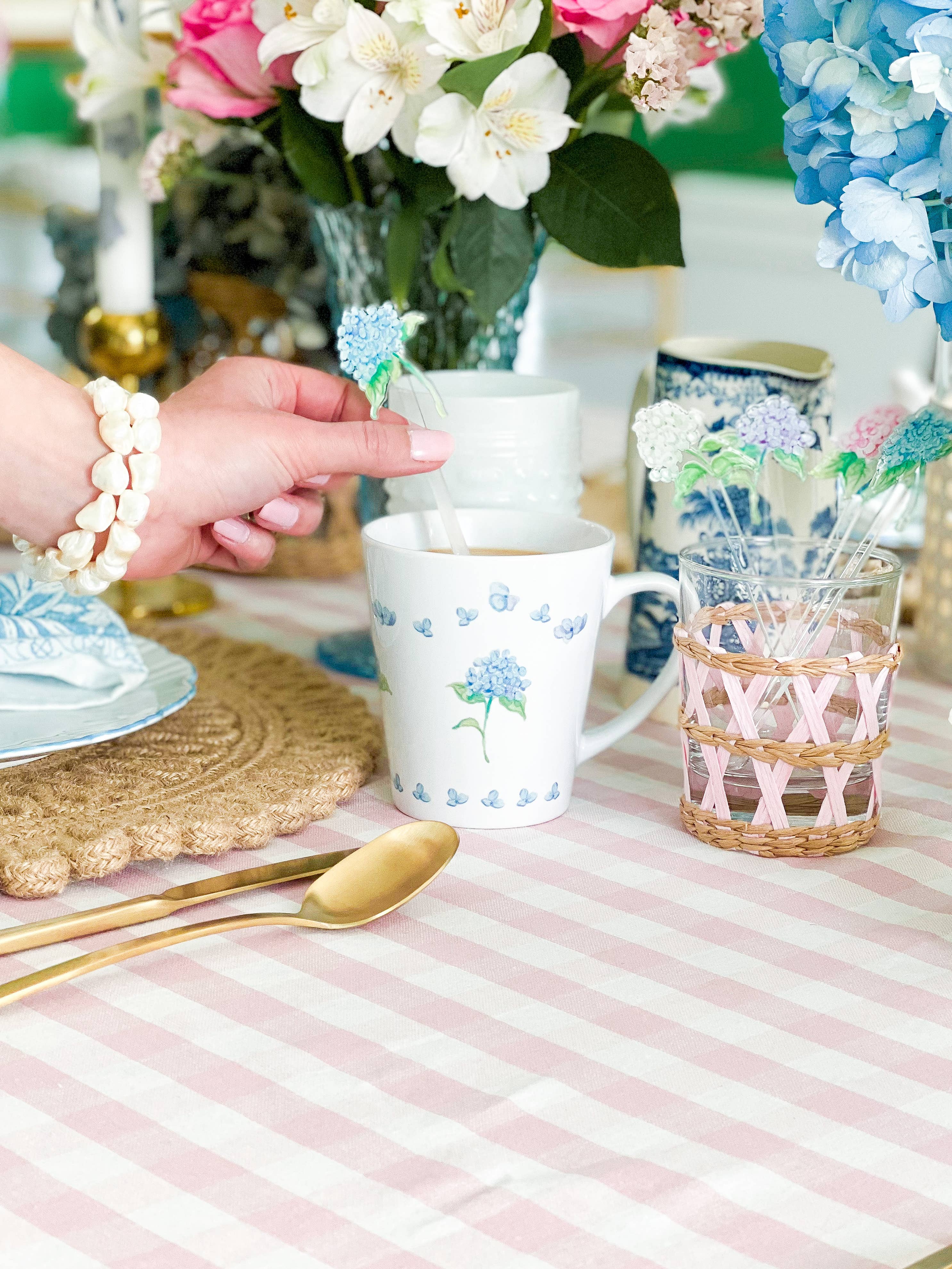 Simply Jessica Marie - Wholesale Drink Stirrer - Hydrangea Watercolor Acrylic Stir Sticks2