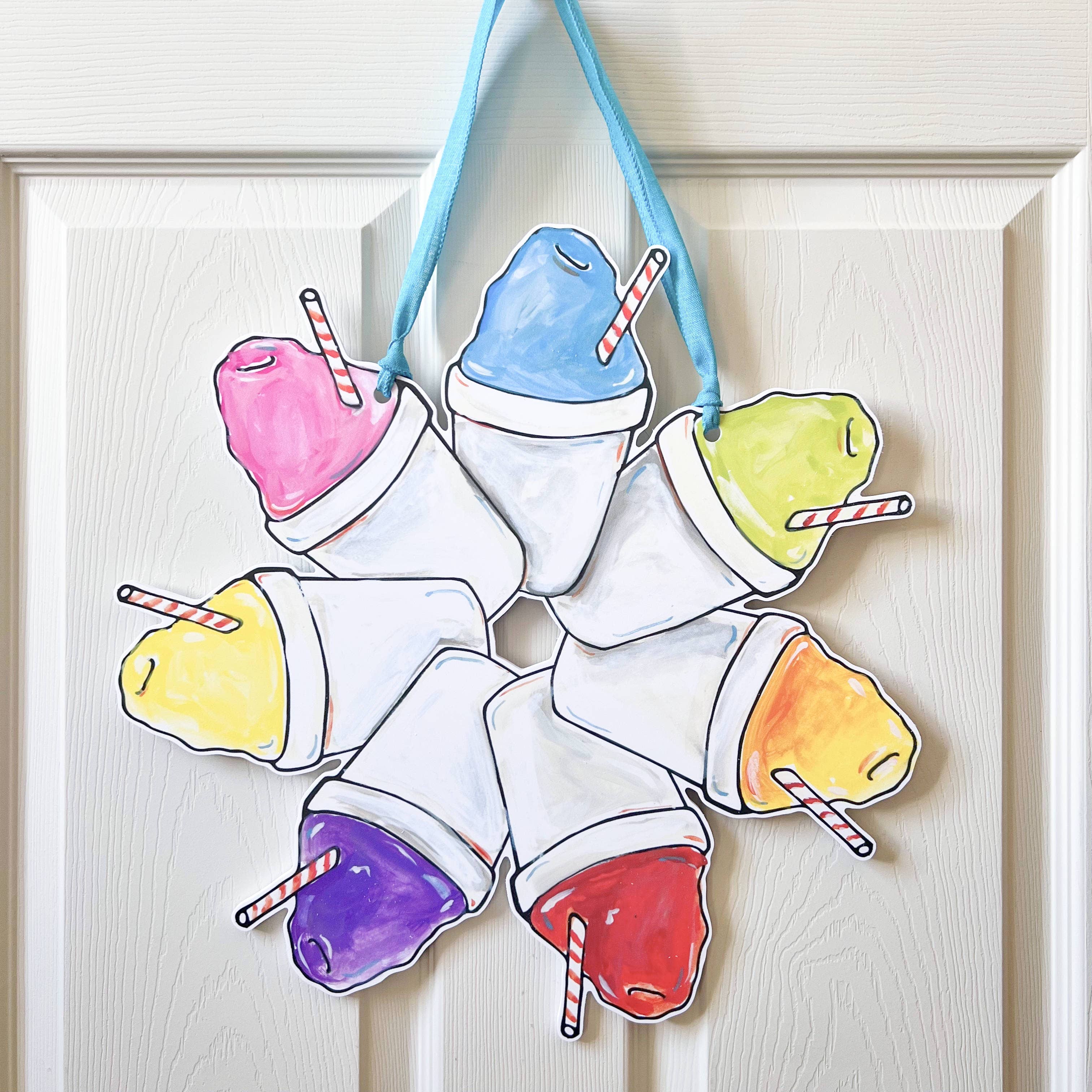 Colgador de puerta con forma de corona de nieve para venta al por mayor de Home Malone