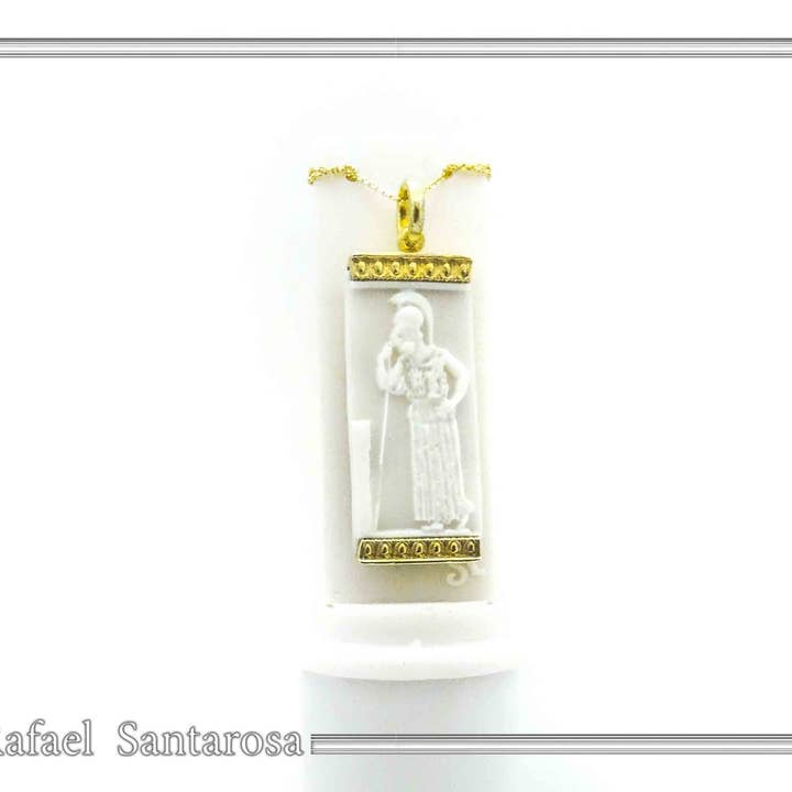 Silberkette Göttin Athena marmor skulpturiert für den Großhandel von RAFAEL SANTAROSA