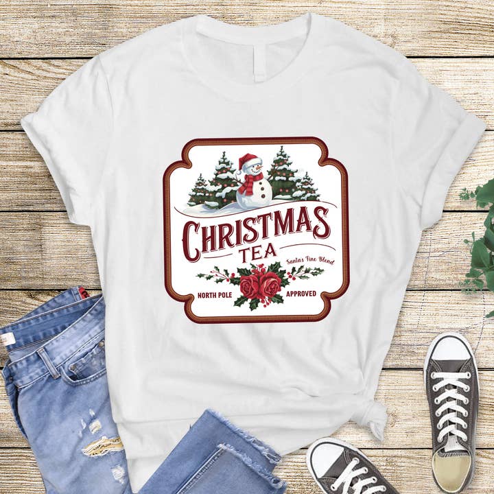 Christmas Tea | Christmas T-shirt - Multi-Color US Cotton for wholesale by VILNO Apparel