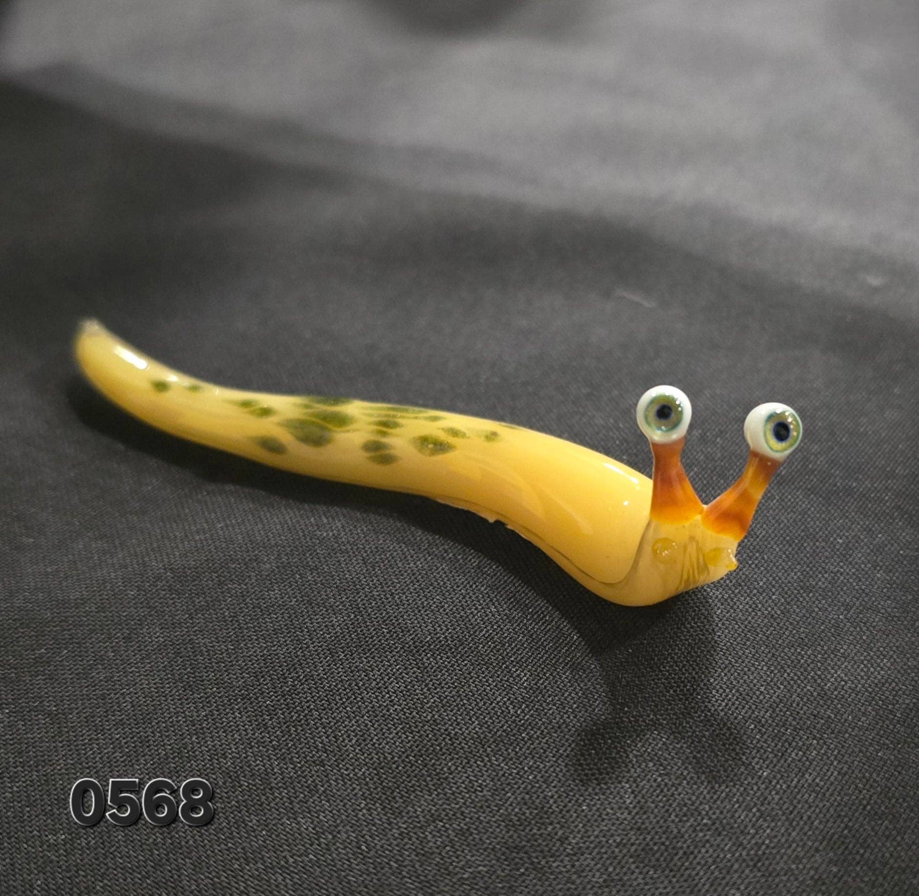 Sunshine Glass Gifts - Wholesale Decorative Figurine - Banana Slug Figurines with Huge Eyeballs, Special Edition1