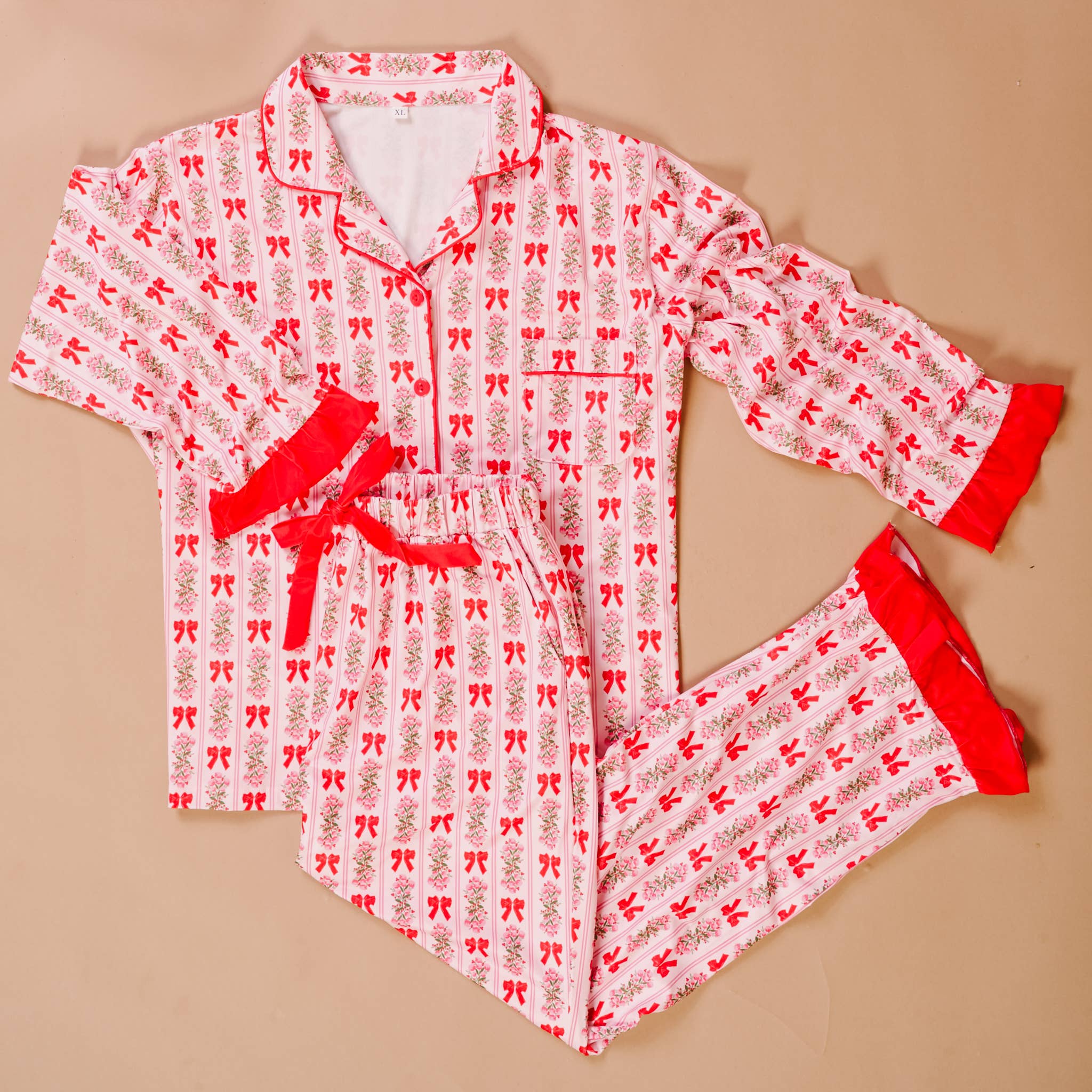 The Darling Effect - Wholesale Sleepwear Set - Women's - Sweet Dreams Pajama Pants Set-Oh So Merry0