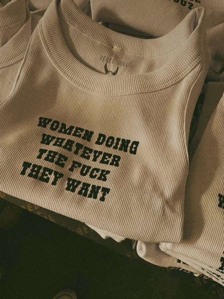 Women Doing What They Want Crop Tank for wholesale by Rebel Soul Collective