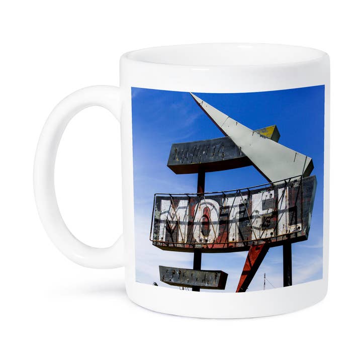 3dRose, Texola, grens Texas-Oklahoma, VS. Route 66., Mok voor wholesale door 3dRose