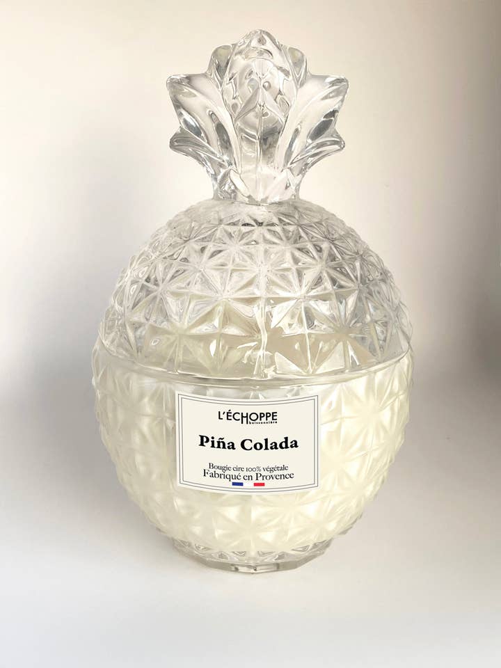Piña Colada - Scented candle 160g for wholesale by L'Échoppe Buissonnière