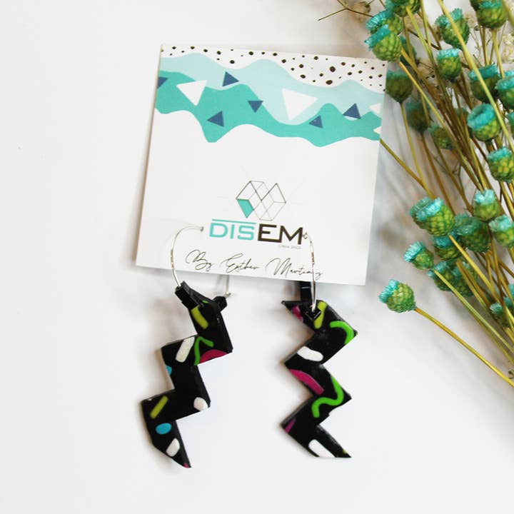 Confeti ZigZag Øreringe for engroshandel hos DisEM