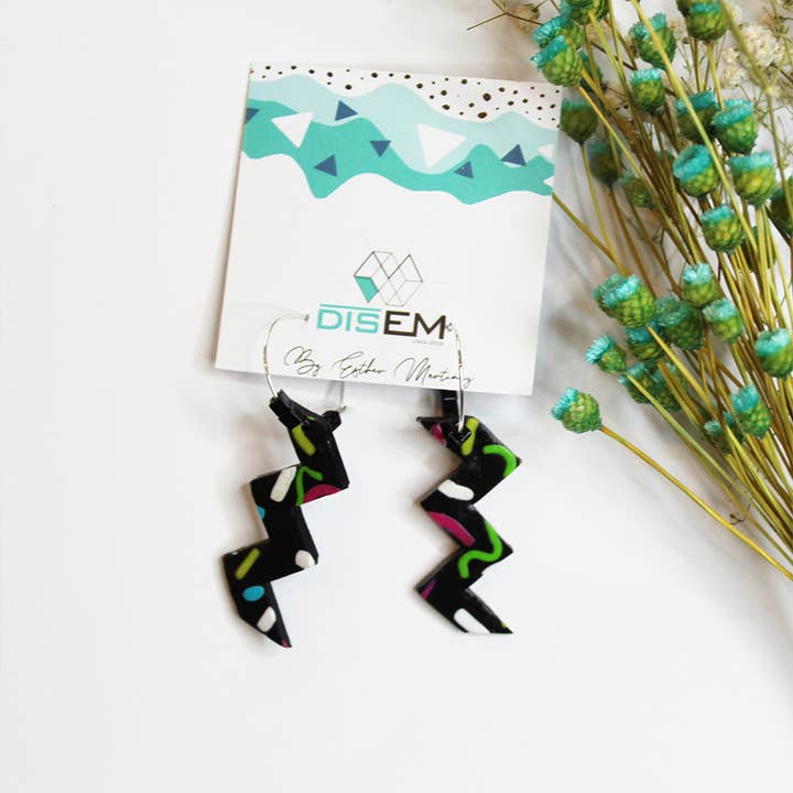 Confeti ZigZag Øreringe for engroshandel hos DisEM