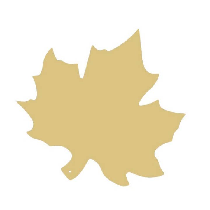 Maple Leaf Unfinished Wood Cutout Style 1 for wholesale by Diverse Woodworking