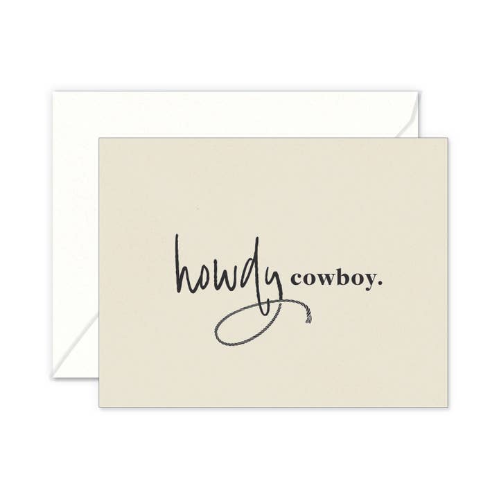 Howdy Cowboy for wholesale by Smitten on Paper