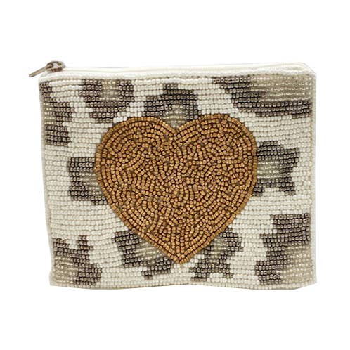 Ole - Wholesale Coin purse – Women’s - Animal Print Beaded Coin Purse LAC-CP-10920