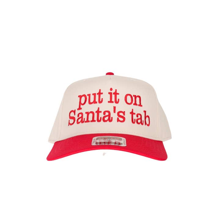 Stitch Your Style - Vente Casquette de camionneur – femme - Casquette Trucker Brodée Santa's Tab1