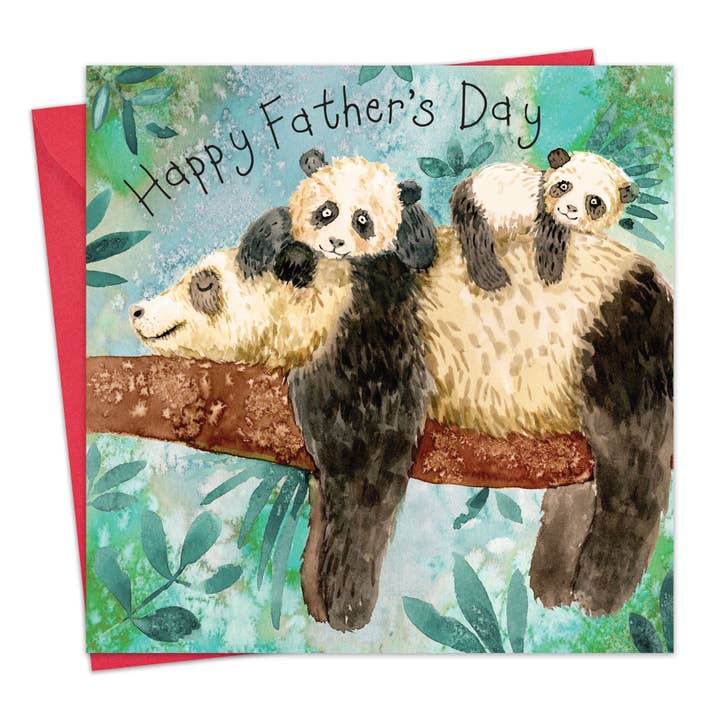 Cute Fathers Day Card - Pandas for wholesale by Twizler Ltd