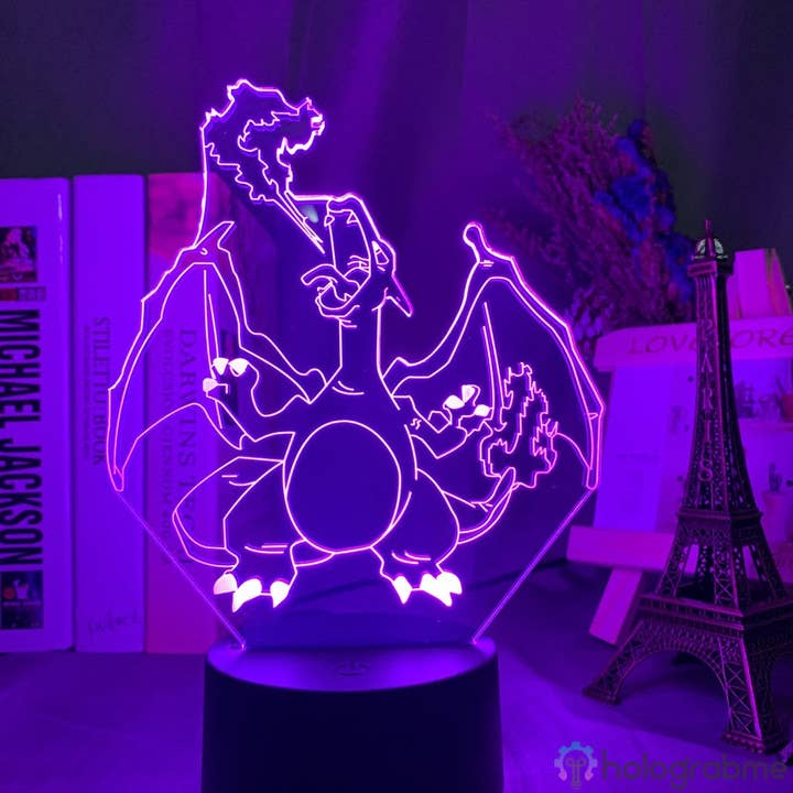 Holograbme - Wholesale Accent/Desk Lamp - Pokémon Lamp Charizard