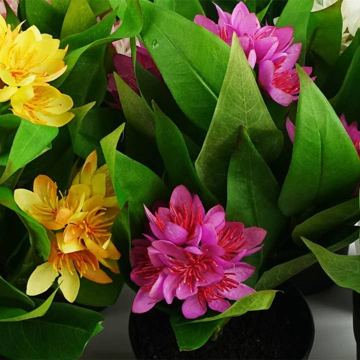 Leaf Design UK LTD - Wholesale Artificial Flowers - Leaf Design 18cm Artificial Freesia Plant Yellow Flowering