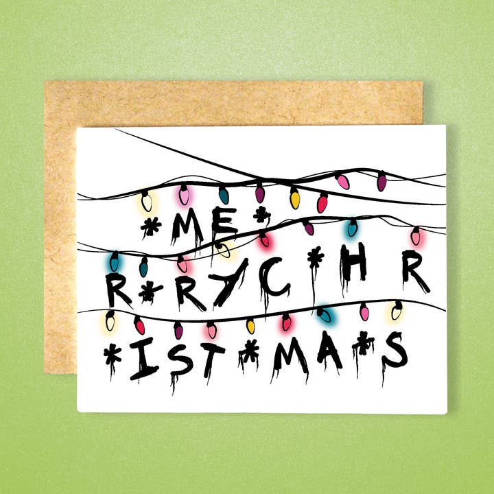 Stranger Things: Frohe Weihnachtskarte für den Großhandel von Raven + Unicorn