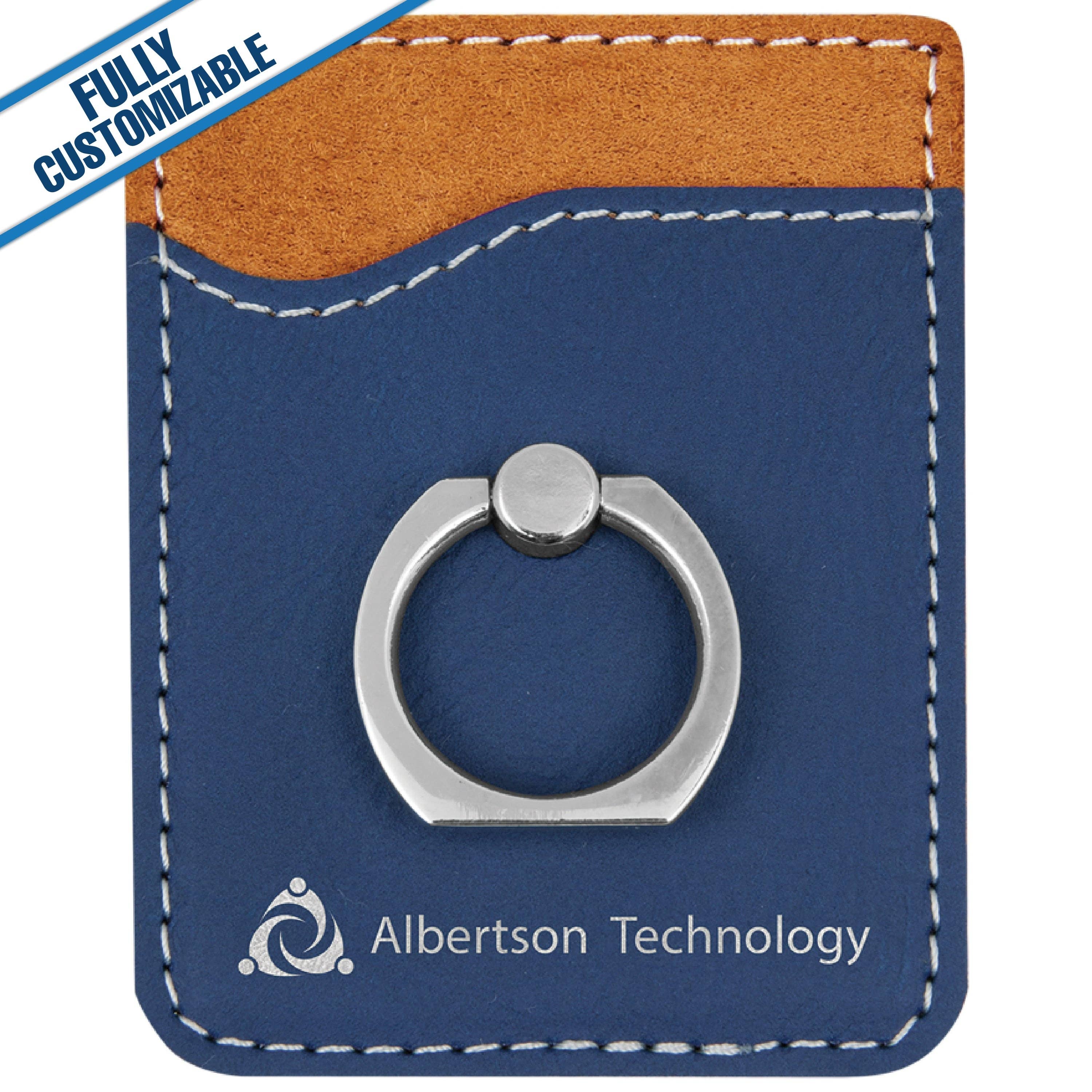 GiftWorksPlus - Wholesale Phone Wallet - Unisex - Leatherette Phone Wallet With Gold Ring - Fully Customizable10