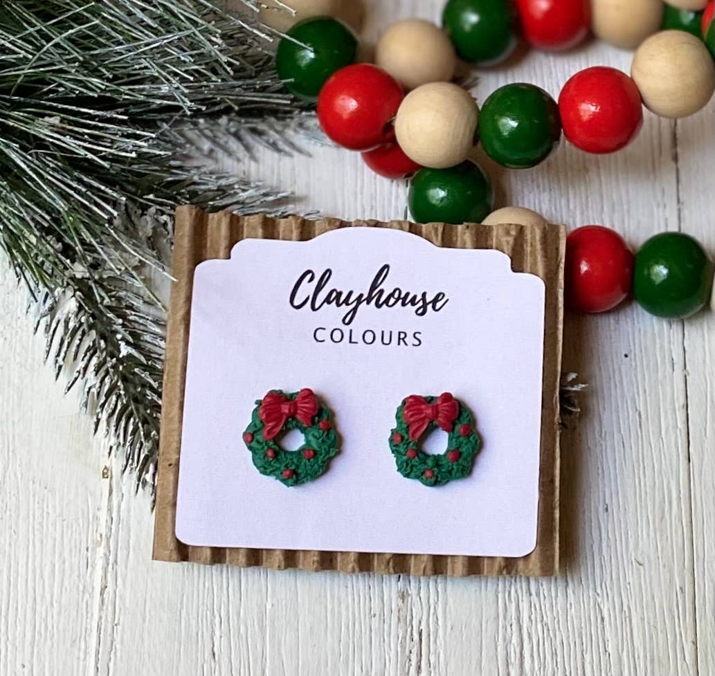 Clayhouse Colours - Wholesale Stud/Post Earrings - Christmas Stud Earrings6