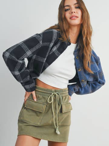 Wholesale FALL/WINTER POLKA DOT BUTTON DOWN JACKET - BMJ7420 Wholesale FALL/WINTER POLKA DOT BUTTON DOWN JACKET - BMJ7420