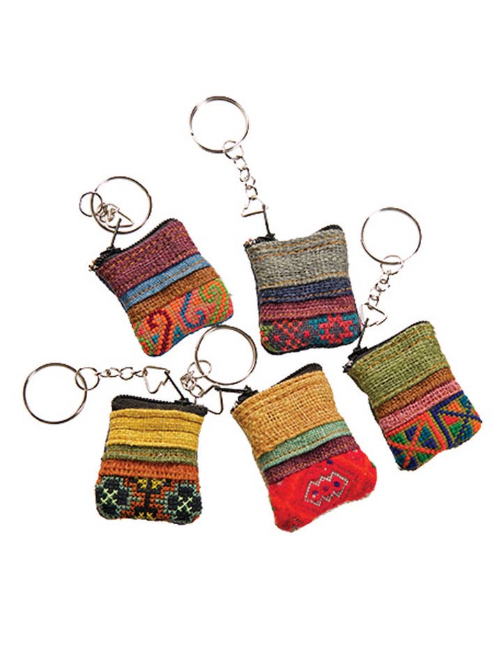 Pouch Key Chain for wholesale by Zig Zag Asian Collection