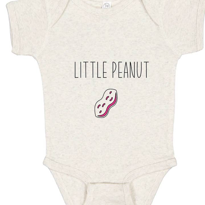 Tutina da bambino Little Peanut - Heather naturale per la vendita all'ingrosso da parte di Laurel's Butter