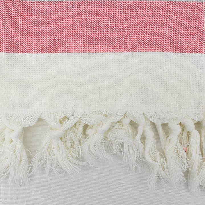 Organic Turkish Towels - Wholesale Hand Towel - Red Terry Hand Towel, Organic Cotton Towel Mtl-Eftly-Pshkr6