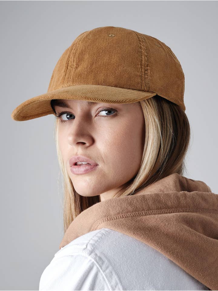 Beechfield Heritage Cord Cap | Unisex | Corduroy Cotton | Buckle | 4 Colours | One Size for wholesale by Logo Free Clothing