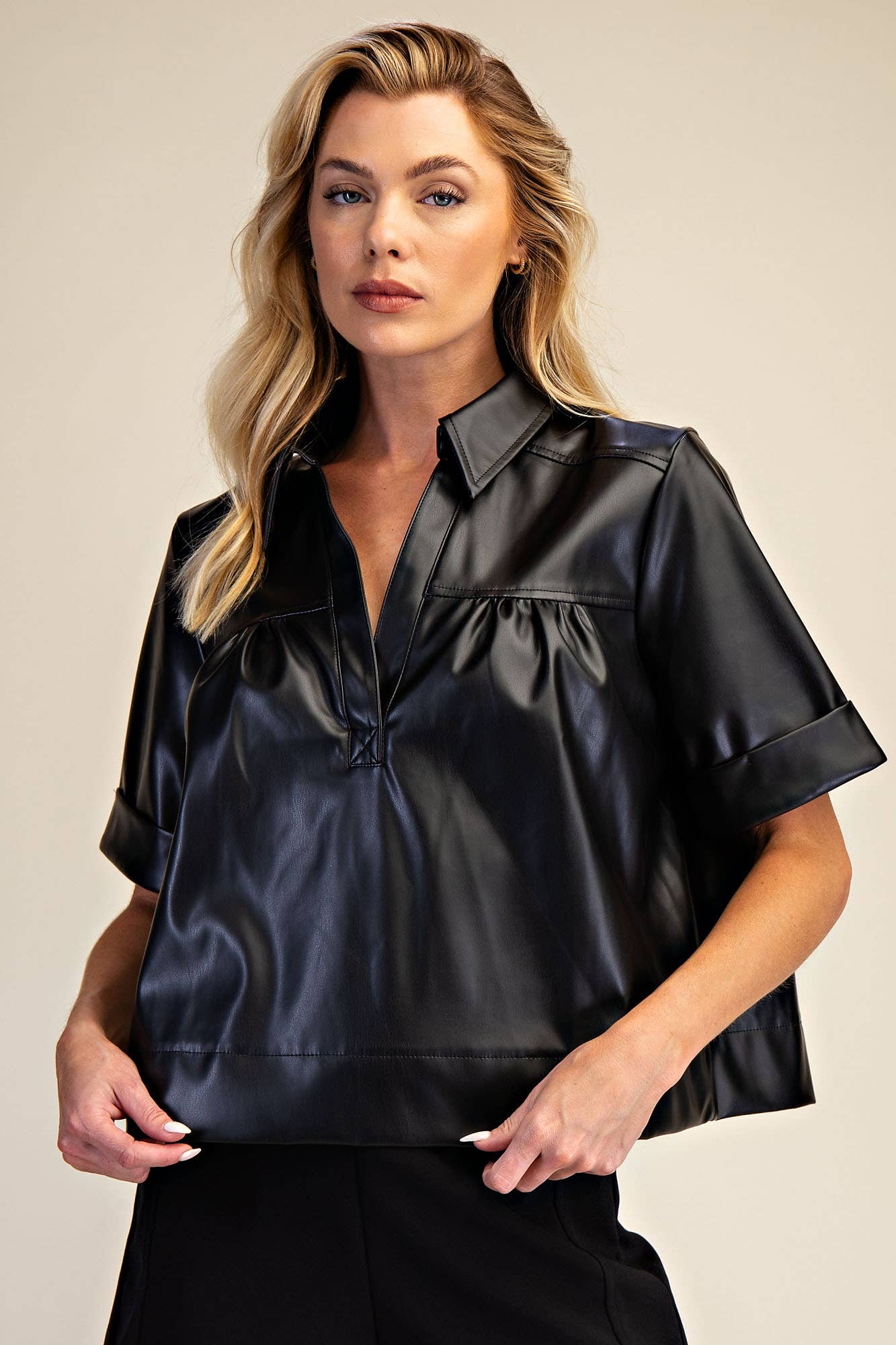 Glam - Wholesale Blouse - Women's - Short-Sleeve Swing Top10