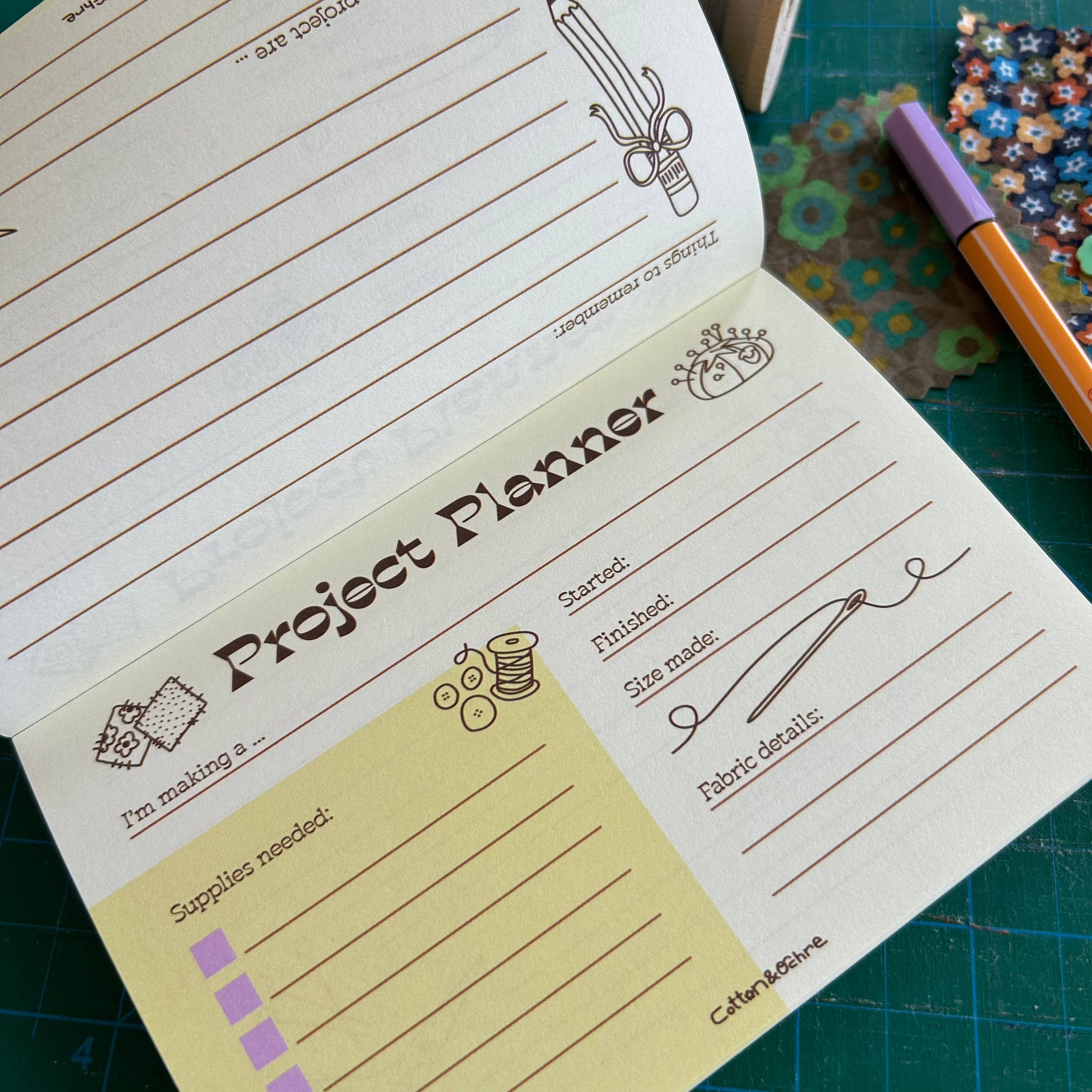 Cotton and Ochre - Wholesale Notepad - Project Planner Notepad1