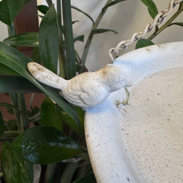 Vagabond Vintage - Wholesale Bird feeder - Distressed White Hanging Bird Feeder2