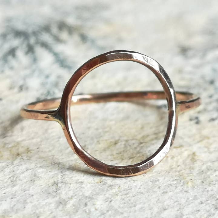 Rose Gold Fill Circle Ring for wholesale by Gaia's Candy