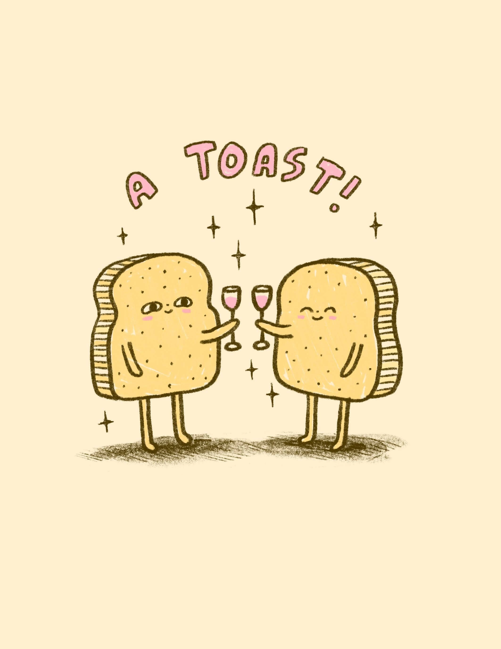 Allison Mckeen Art - Wholesale Congratulations Card - card - toast2