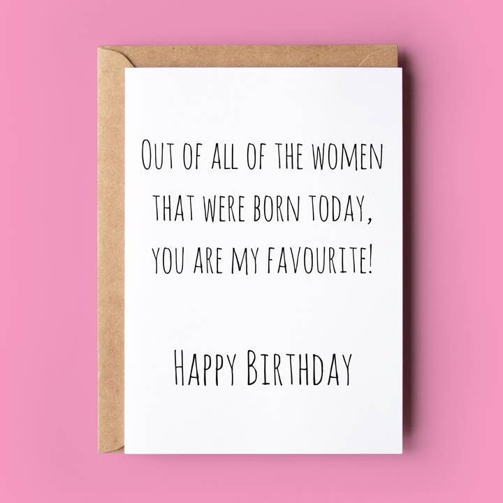 Wonky Cards – wholesale Birthday card – Out of All The Women0